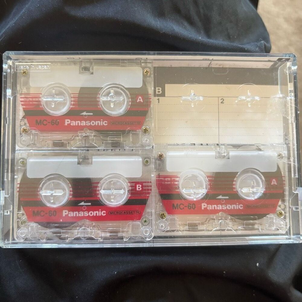 Panasonic MC60 Microcassette Tapes Pack Of 3